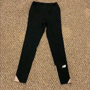 New Balance black and tan workout leggings